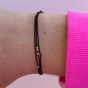 HORTENSE Wish Me Luck Gold Cord Bracelet