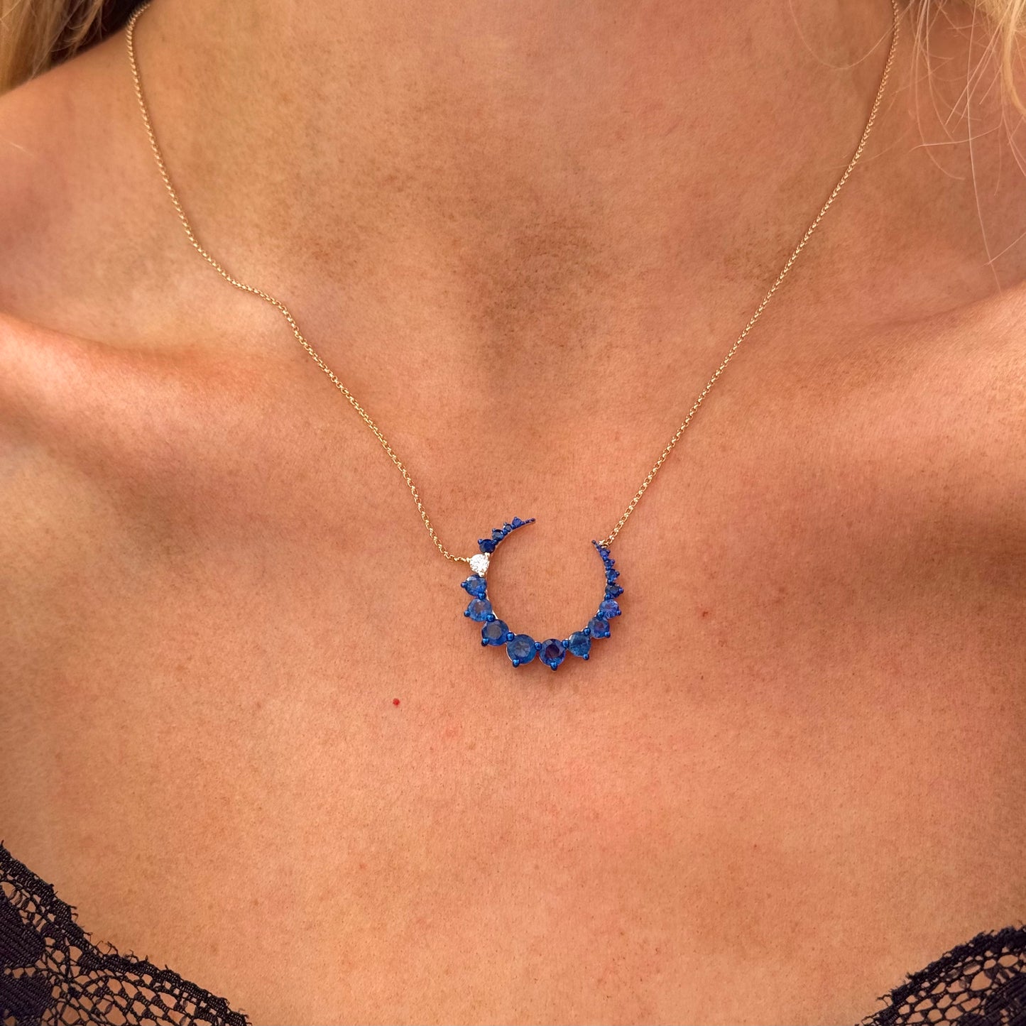 BROOKE Sapphire Diamond Necklace