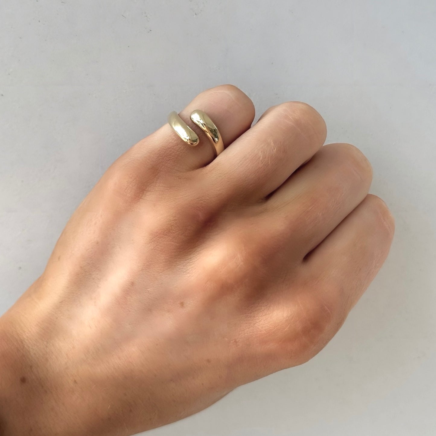 BAILEY Gold Crossover Ring