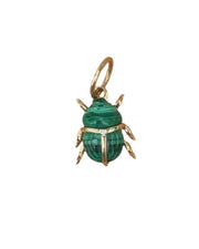 SCARAB Gold Stone Charm