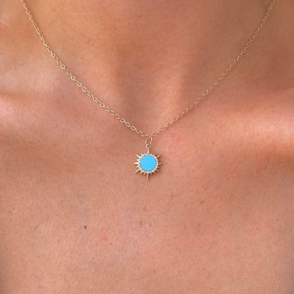 Lune Turquoise Diamond Burst