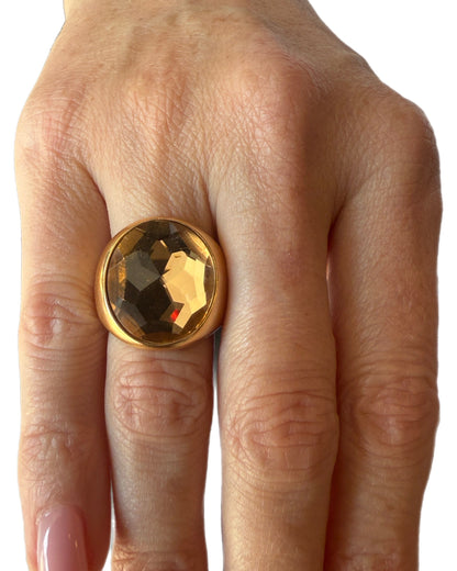 POMELLATO Vintage Rose Gold Stone RIng