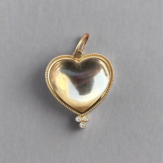ANN Gold Diamond Crystal Pendant