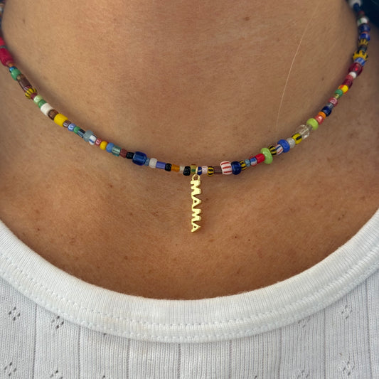 MAMA Beaded Necklace