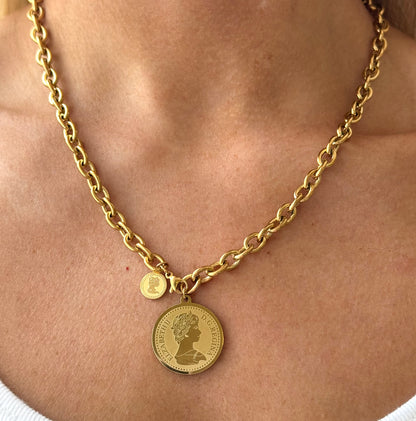 ODETTE Coin Charm Necklace