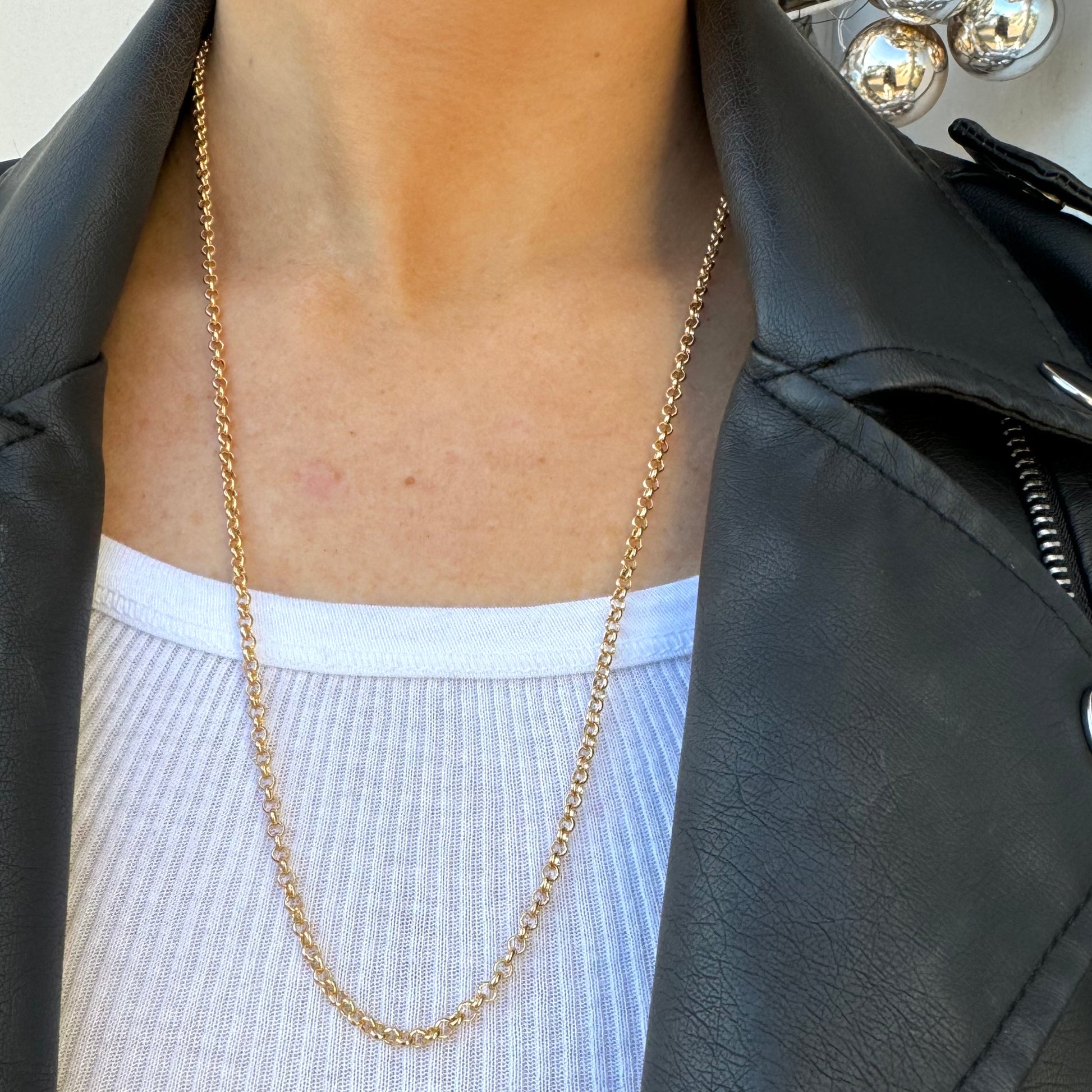 gold chain rolo chain @dylanjamesjewelry.com