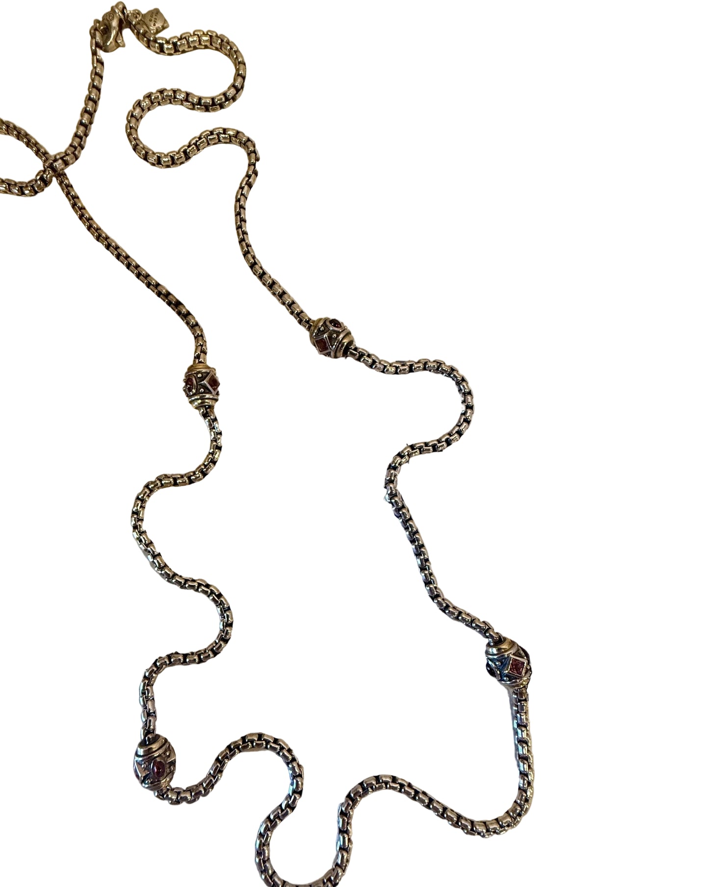 Silver chain necklace on a Beatles album cover