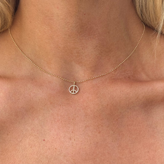 PEACE Diamond Necklace