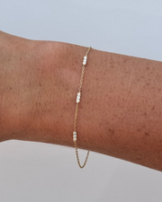 HORTENSE Triple Candy Gold Diamond Bracelet
