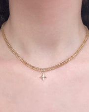EMMA Citrine Gold and Diamond Necklace