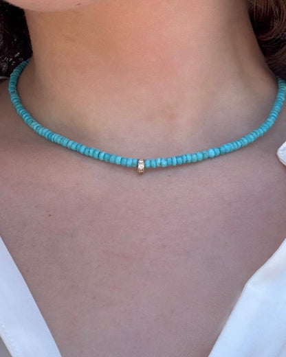 SELA Turquoise Beaded Necklace