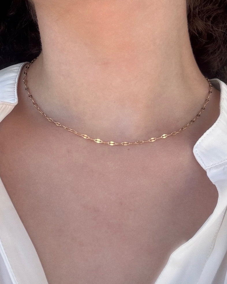 MADDY 14kt Yellow Gold Diamond Cut Chain