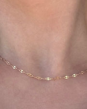 MADDY 14kt Yellow Gold Diamond Cut Chain