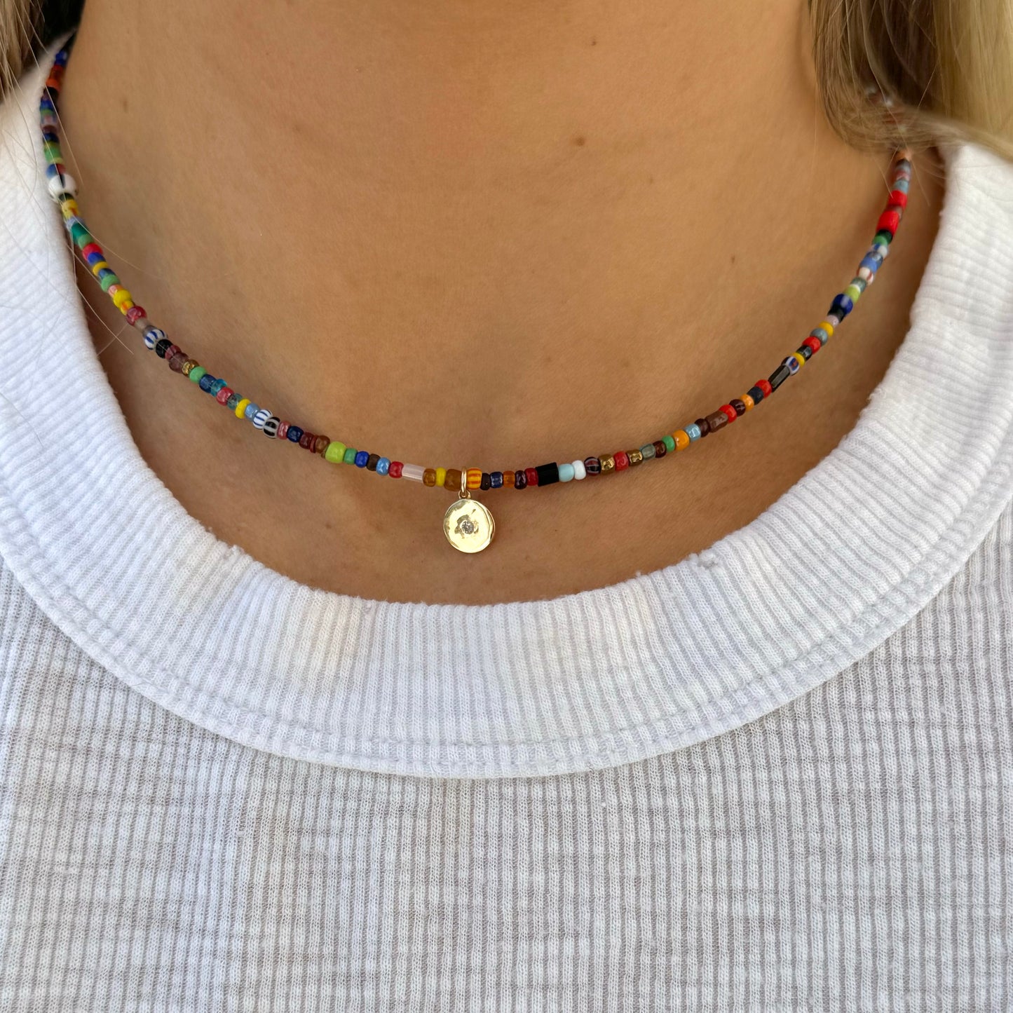 ASPEN Beaded Diamond Necklace