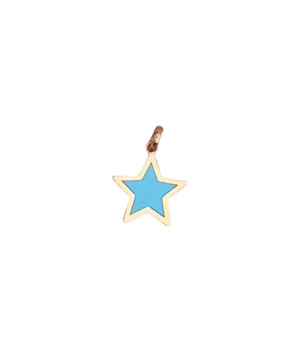 CAMI Gold Turquoise Charm