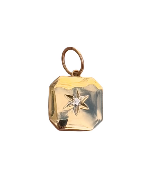 OSLO Gold Locket Charm