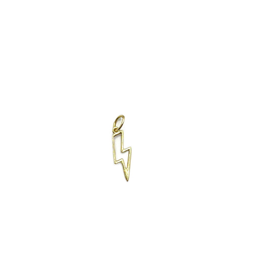 14kt gold lightening bolt charm  @dylanjamesjewelry.com