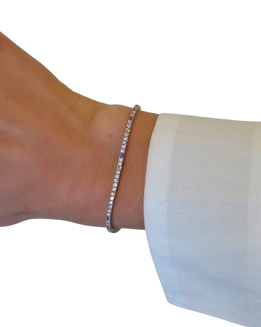 ANGELA Diamond Sapphire Tennis Bracelet
