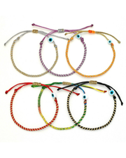 OIYA TWIST Duo Color Evil Eye Bracelet