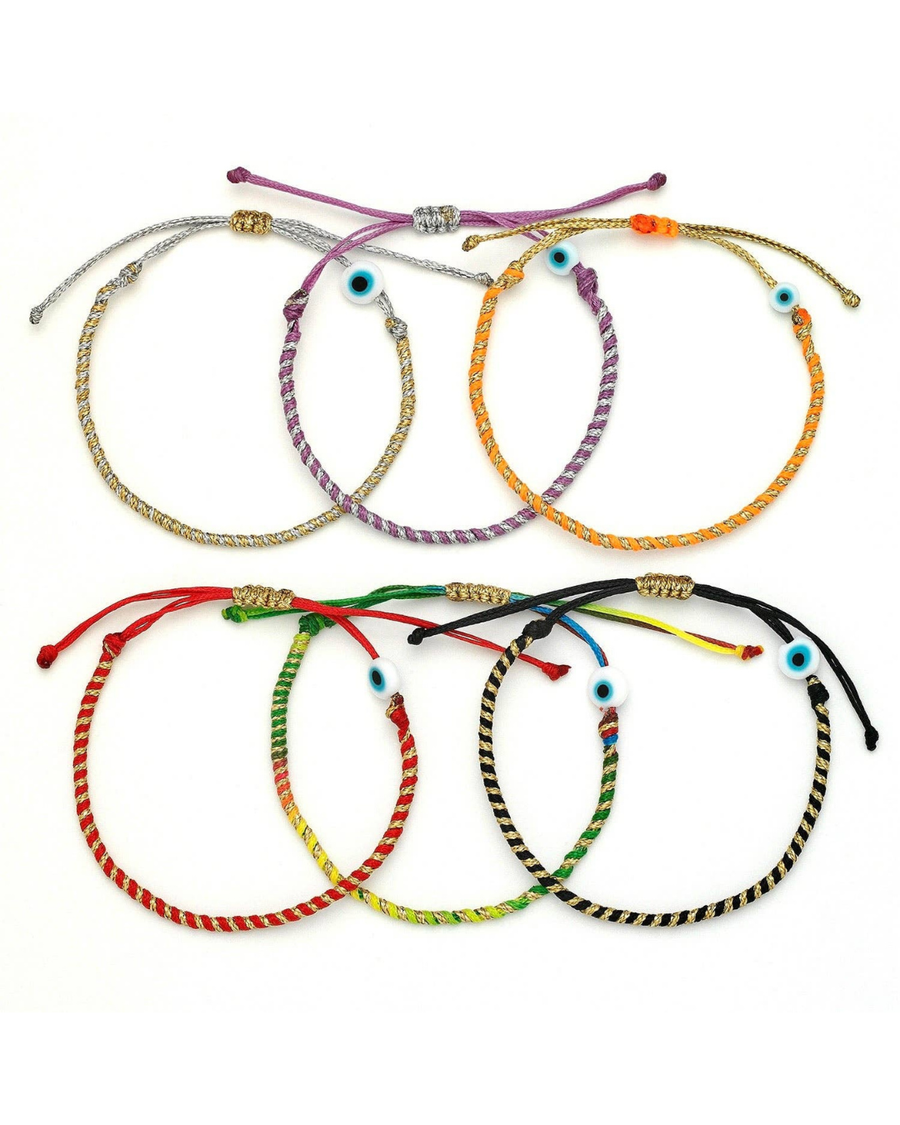 OIYA TWIST Duo Color Evil Eye Bracelet