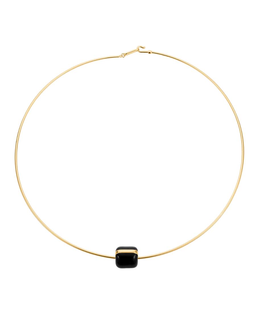 THATCH Celine Black Enamel Choker
