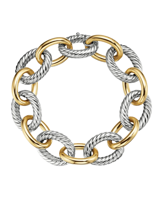 DAVID YURMAN Vintage Two Tone Chain Bracelet
