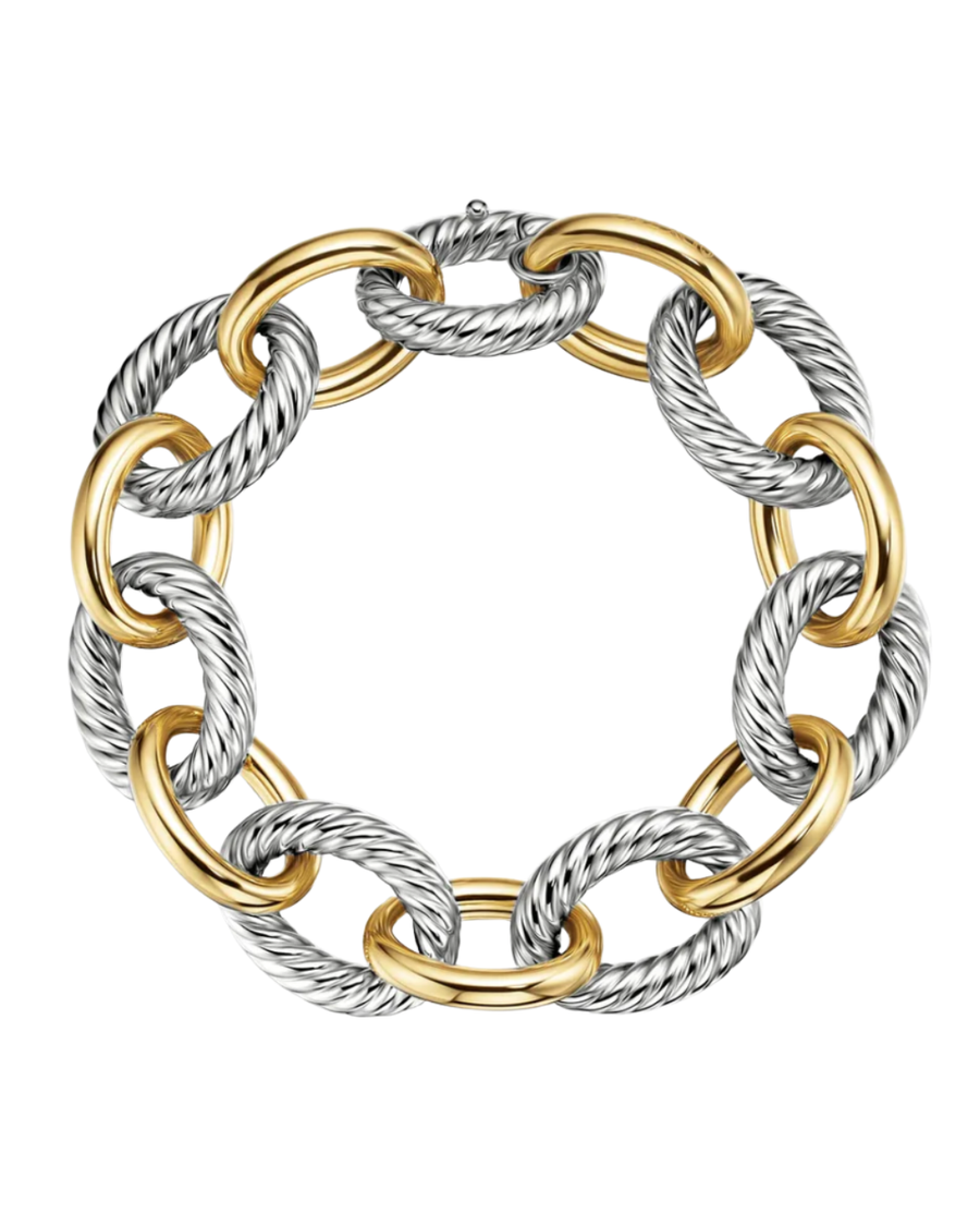 DAVID YURMAN Vintage Two Tone Chain Bracelet