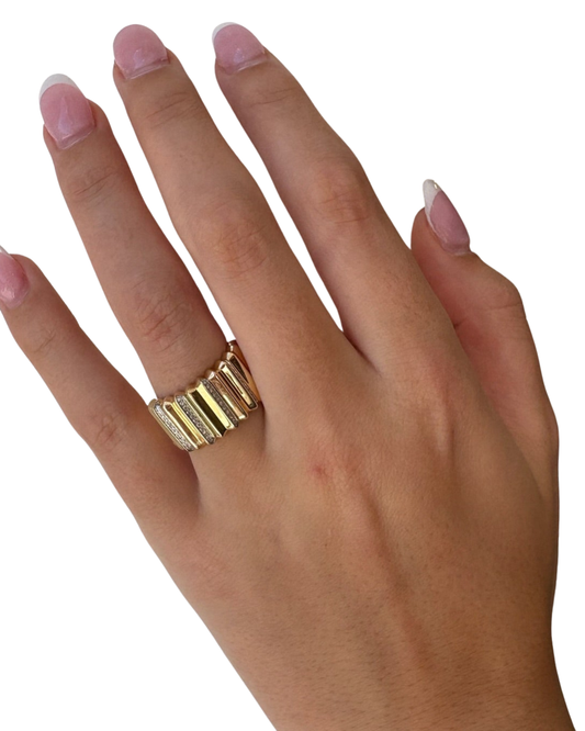 LARRY Gold Diamond Ring