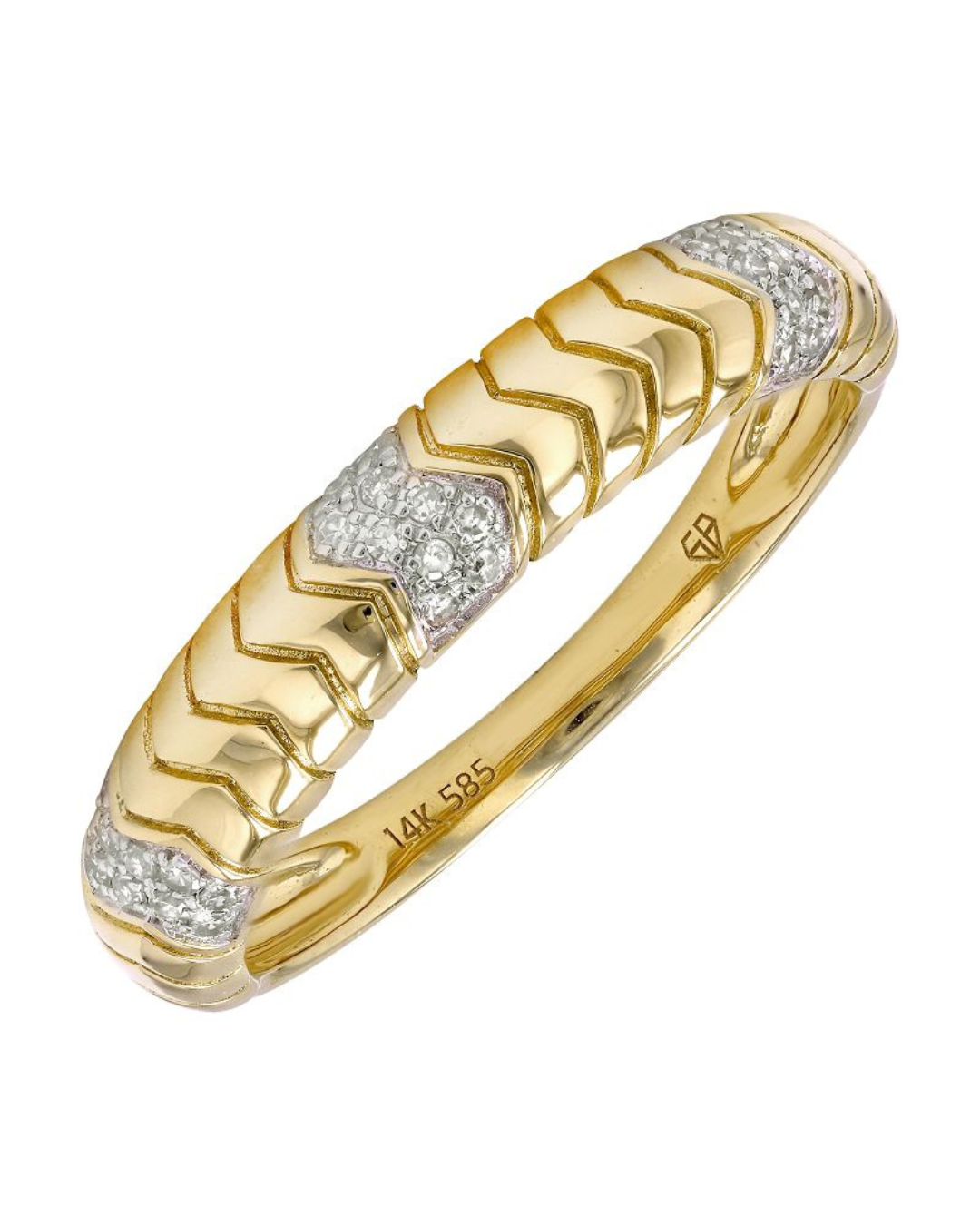 BULL Gold and Diamond Ring