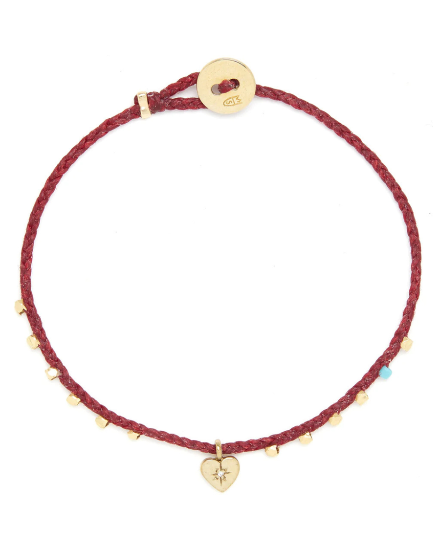 SCOSHA Diamond Heart Bracelet