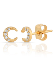 ELIZABETH STONE Celeste Moon Studs