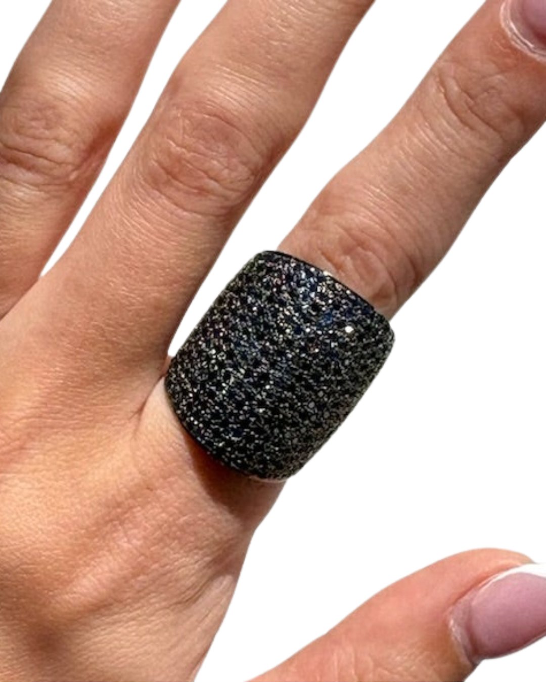 SAPPHIRE Gold and Silver Ring