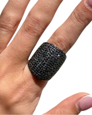 SAPPHIRE Gold and Silver Ring