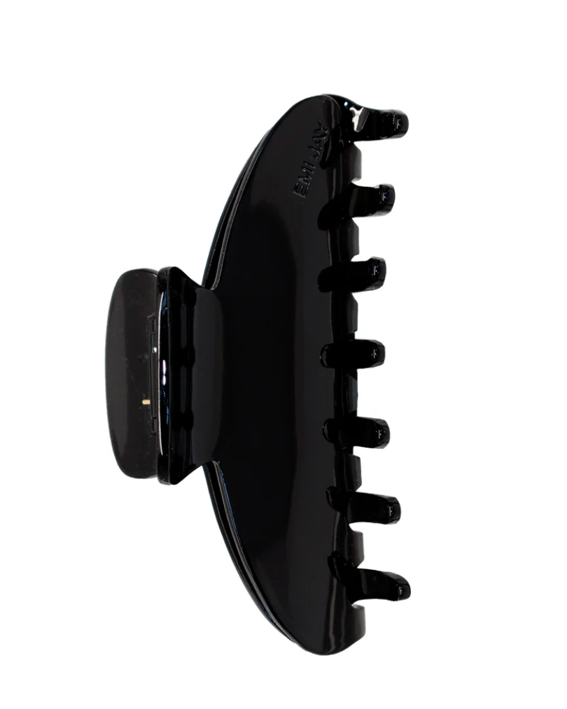 Black hair clip on a white background