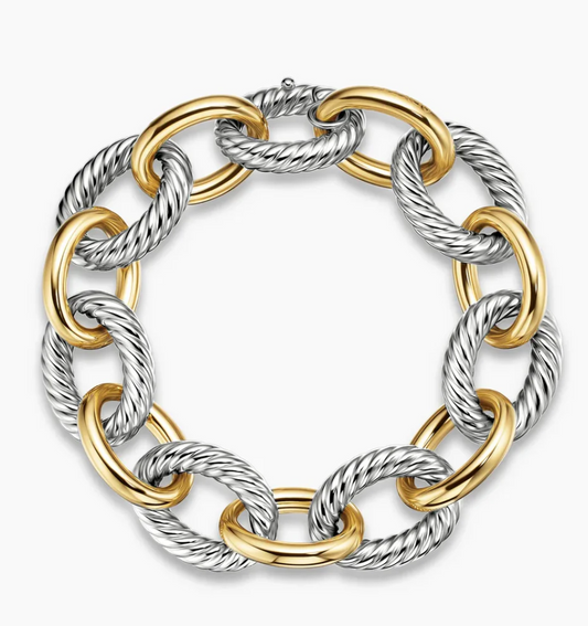 DAVID YURMAN Vintage Two Tone Chain Bracelet