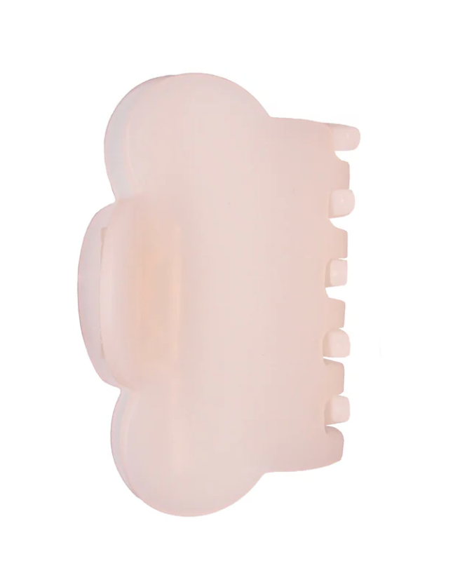 White hair clip on a white background