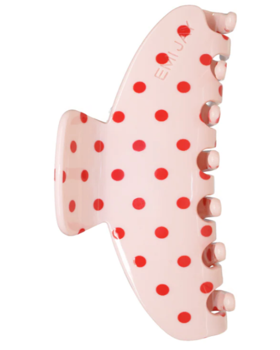 EMI JAY Big Effing Clip in Blush Polka Dot