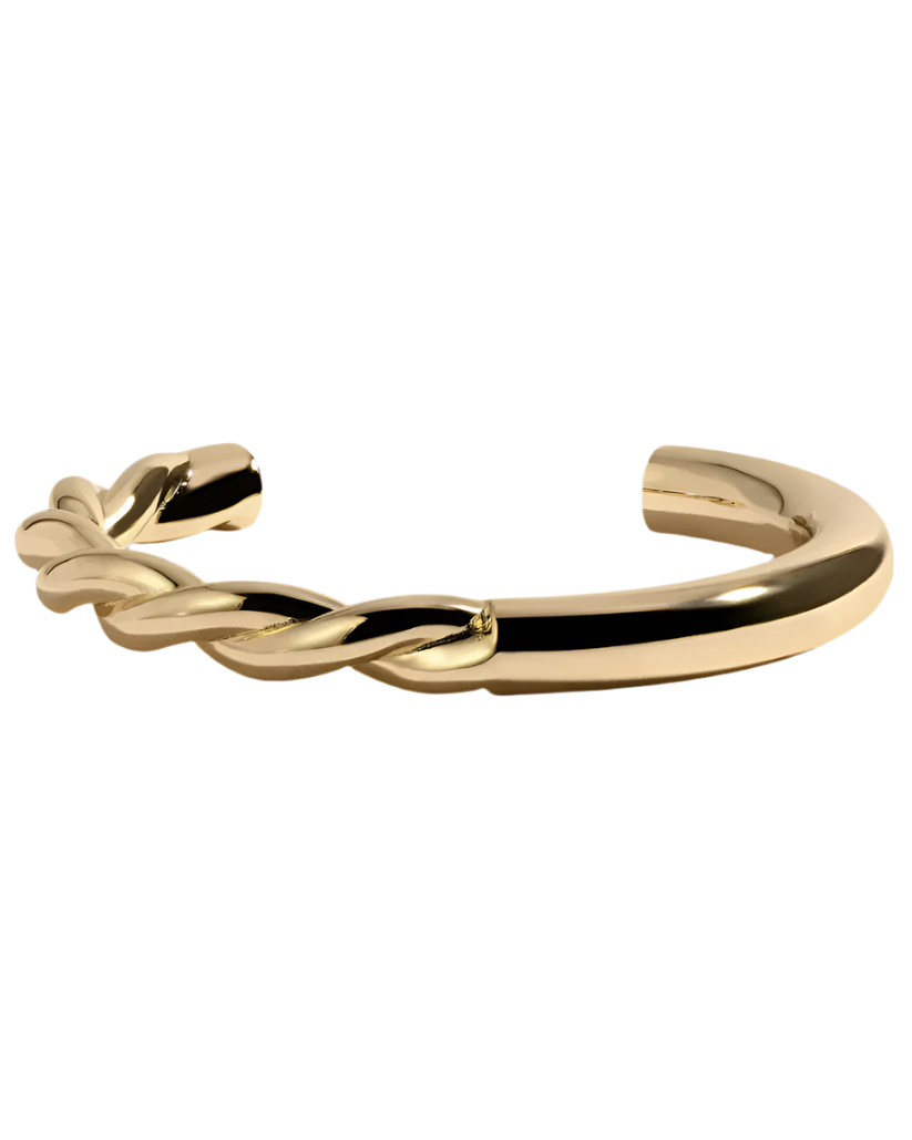 LILI CLASPE Lilou Gold Cuff Bracelet
