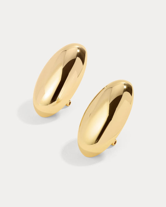 LILI CLASPE KEIREN Gold Dome Earrings