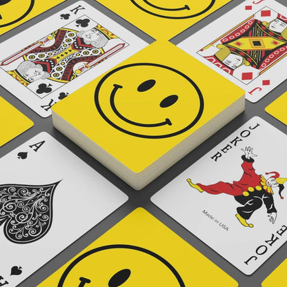 Happy Faced Smiley Face   Playing Cards Deck Of Cards