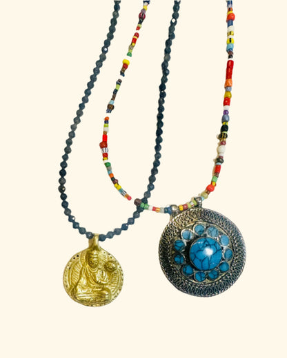 TARA Beaded Charm Necklace