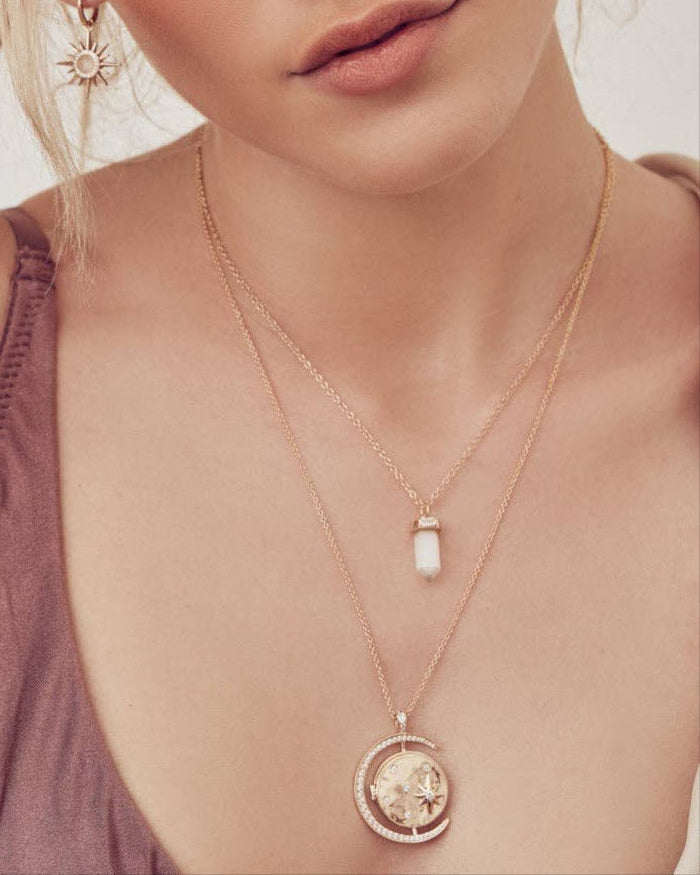 ELIZABETH STONE Stardust Crystal Pendant