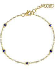 FALL Gold Sapphire Bracelet