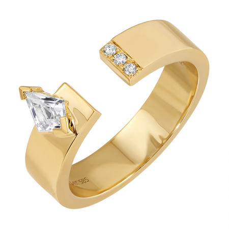 NICOLE Gold Diamond Ring