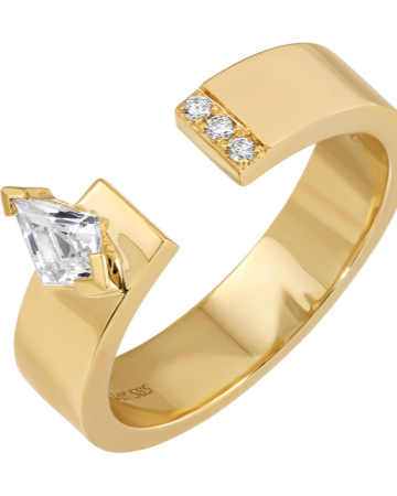 NICOLE Gold Diamond Ring