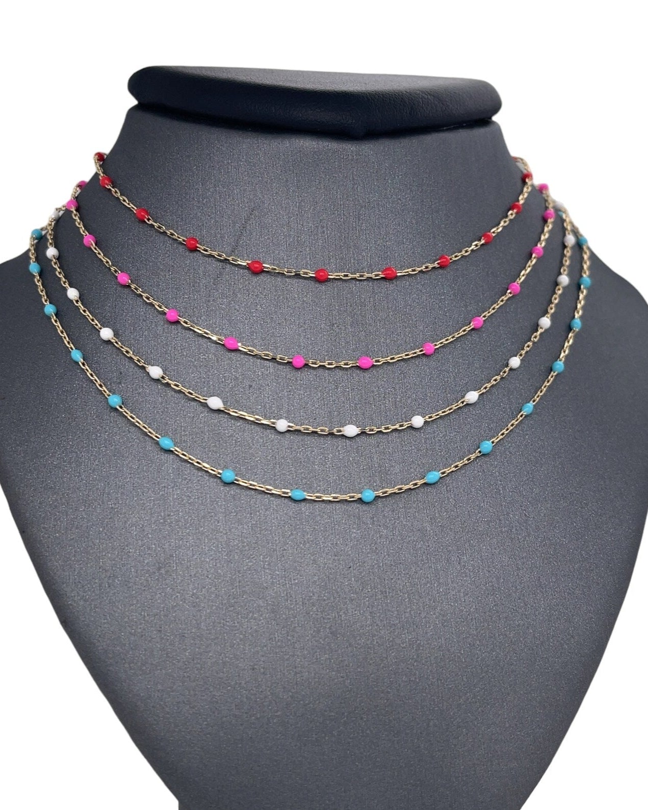 TRE Gold Enamel Chain