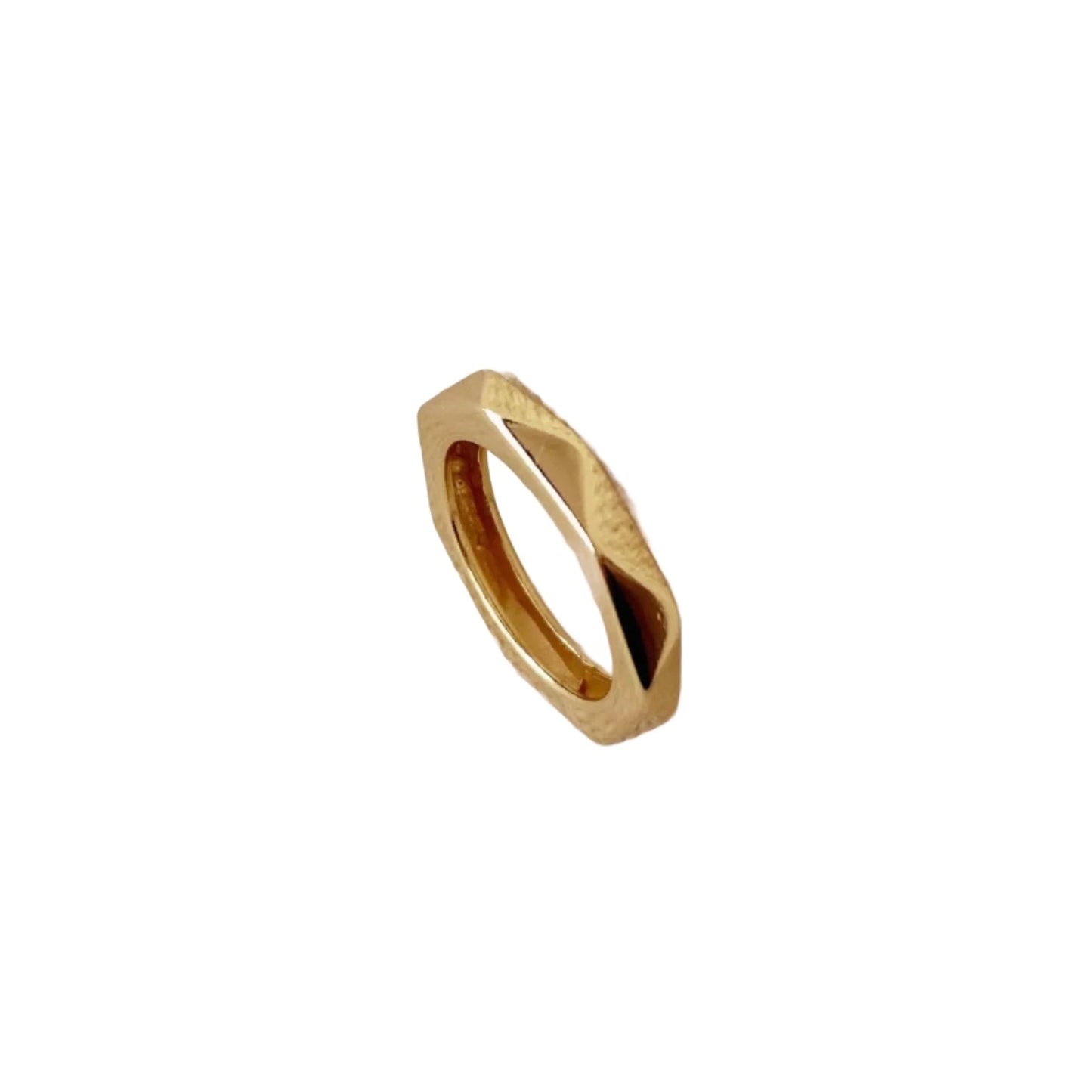 FACETED Gold Ring