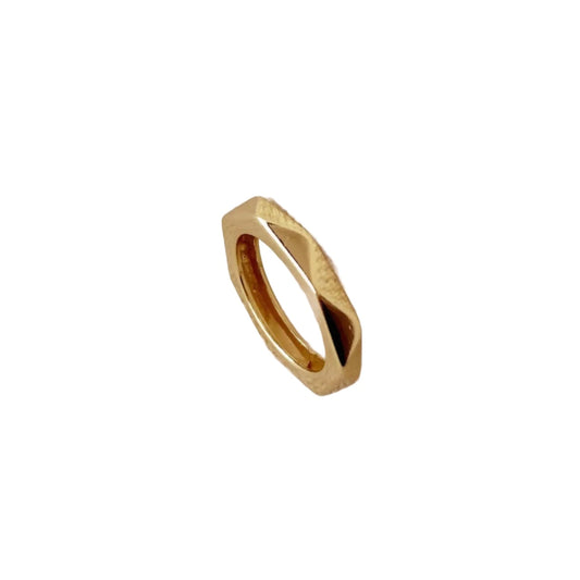 gold band ring beveled @dylanajmesjewelry..com