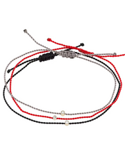 HORTENSE Sol Diamond Cord Bracelet