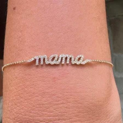 MAMA Gold Diamond Bracelet